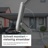 LED-Fluter, 100 W, 4000 K (neutralweiß), 12000 lm, grau, IP65.