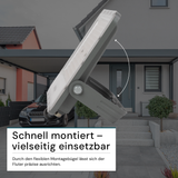 LED-Fluter, 150 W, 4000 K (neutralweiß), 18500 lm, grau, IP65.