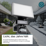 Schwenkbarer LED Fluter mit Bewegungsmelder, 20 W, 2100 lm, 4000 K (neutralweiß), IP54, flexibler Strahler, Aluminiumdruckguss, Wandleuchte