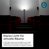 LED Büro-Stehleuchte, Up/Down, in Weiß, 100 W, 7000 lm, 4000 K (neutralweiß), UGR<16, CRI98, dimmbar, RG0, Bridgelux LED, Arbeitsplatzleuchte