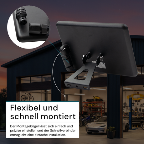 LED-Fluter mit Schnellverbinder, 50 W, 4000 K (neutralweiß), 5000 lm, schwarz, IP65