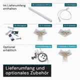 LED Deckenleuchte, HexaForm, 8er Set, 6500 K (kaltweiß), Hexagon Leuchte, Garagenlampe, Salon Beleuchtung