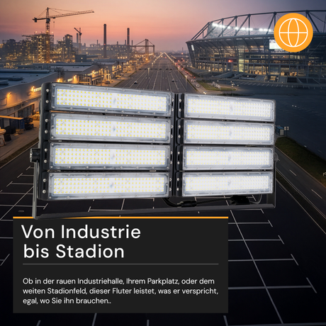 LED Stadion Fluter, 800 W, 104000 lm, 5000 K, IP66