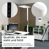 2er Pack LED Büro-Stehleuchte, Up/Down, weiß, 100 W, 7000 lm, 4000 K (neutralweiß), UGR<16, CRI98, dimmbar, RG0, Bridgelux LED, Arbeitsplatzleuchte