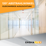 LED CCT Panel Set mit Fernbedienung und Aufbaurahmen, 120x30 cm, 36 W, 3600 lm.