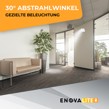 LED-Fluchtwegleuchte Twin-Spot 3W, Notausgang mit Notstromeinheit, TEST-Funktion, Wandmontage.