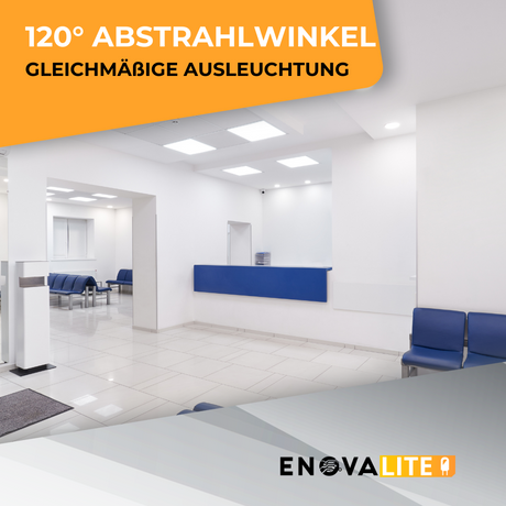 4er Pack LED Panel, 62x62 cm, 36 W, 3600 lm, 6000 K,Philips Driver.