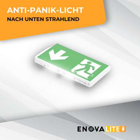 20er Pack LED-Fluchtwegleuchte, Notausgang mit Notstromeinheit, Anti Panik Licht, TEST-Funktion, Wandmontage.