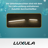 LED-Unterbauleuchte in Weiß, mit Schalter, 30 cm, 4 W, 360 lm, 4500 K (neutralweiß), erweiterbar, Küchen- und Schrankbeleuchtung.