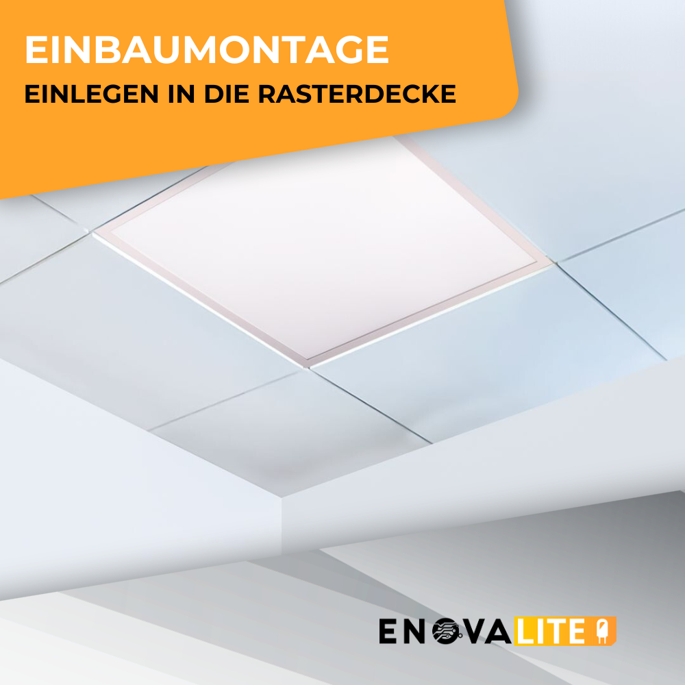 LED Panel, 62x62 cm, 36 W, 3600 lm, 3000 K Philips Driver.