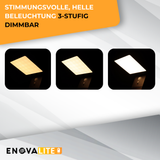 4er-Pack Solar Wegeleuchte mit PIR Sensor, eckig, 3000 K (warmweiß), 12 Stunden Leuchtzeit, 3 Lichtmodi, IP54-Wasserdicht, aus hochwertigem Aluminium.
