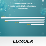 LED-Unterbauleuchte in Weiß, mit Schalter, 30 cm, 4 W, 360 lm, 4500 K (neutralweiß), erweiterbar, Küchen- und Schrankbeleuchtung.