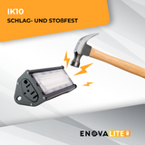 2er Pack LED-Hallenleuchte, linear, 50 W, 6000 lm, 5000 K (neutralweiß), IP65, ENEC-Zertifizierung, schwarz.