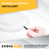 LED Aufbauleuchte, 30W, 3225 lm, 4000K, ø330x50mm, IP54.