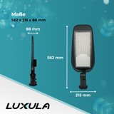 LED-Straßenleuchte, Wegeleuchte, 100 W, 11700 lm, 5000 K (neutralweiß), IP65, Ø48-60 mm.