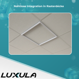 2er Set LED Leuchtrahmen, 62x62 cm, 40 W, 4000 lm, 4000 K, steckbar.