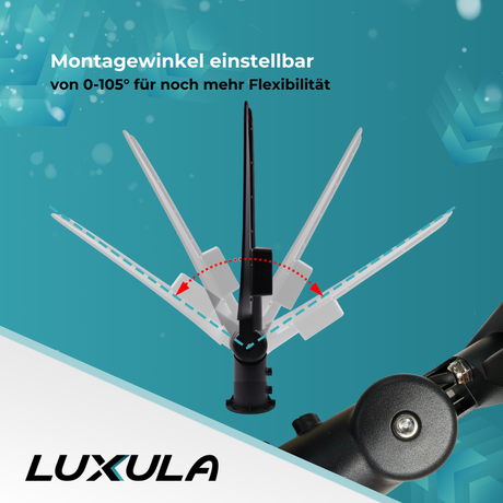 5er Pack LED-Straßenleuchte, Wegeleuchte, 100 W, 11700 lm, 5000 K (neutralweiß), IP65, Ø48-60 mm.