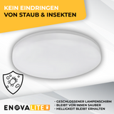 LED Aufbauleuchte, 30W, 3225 lm, 4000K, ø330x50mm, IP54.