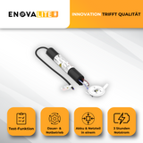 LED-Notstrom Downlight mit Fernbedienung, Fluchtwegleuchte mit Notstromeinheit, Einbauspot, TEST-Funktion.