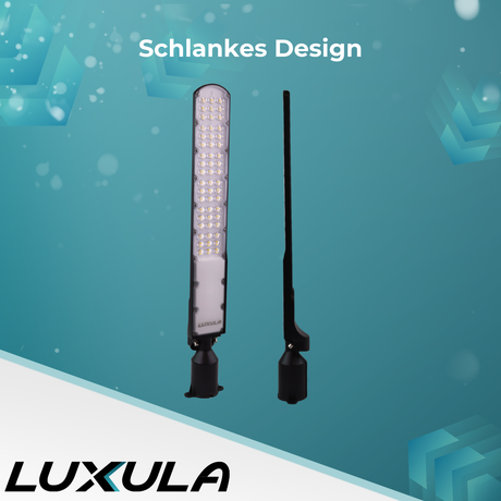LED Straßenleuchte, SLIM, 150 W, 18000 lm, 5000 K (neutralweiß), IP65, Wand- und Mastmontage.