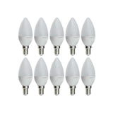10er Pack LED Leuchtmittel E14, Kerze B37, 5W, 436lm, 2700K.