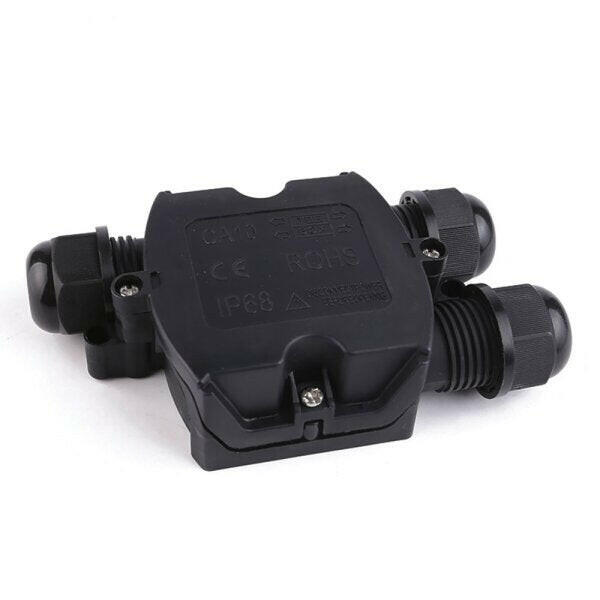 3 Wege Abzweigdose für externe Verkabelung, IP-68 wasserdicht, 0,5-4mm², 450V/24A.