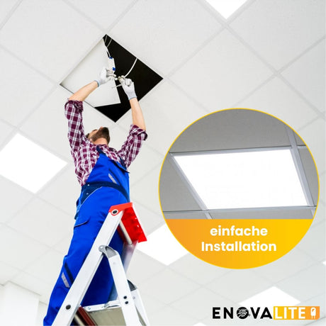 4er Pack LED Panel, 60x60 cm, 36 W, 4320 lm, 4000 K, UGR<19, OSRAM-Driver,.
