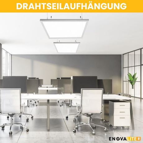 4er Pack LED Panel, 62x62 cm, 36 W, 3600 lm, 6000 K, UGR<19, Philips Driver.