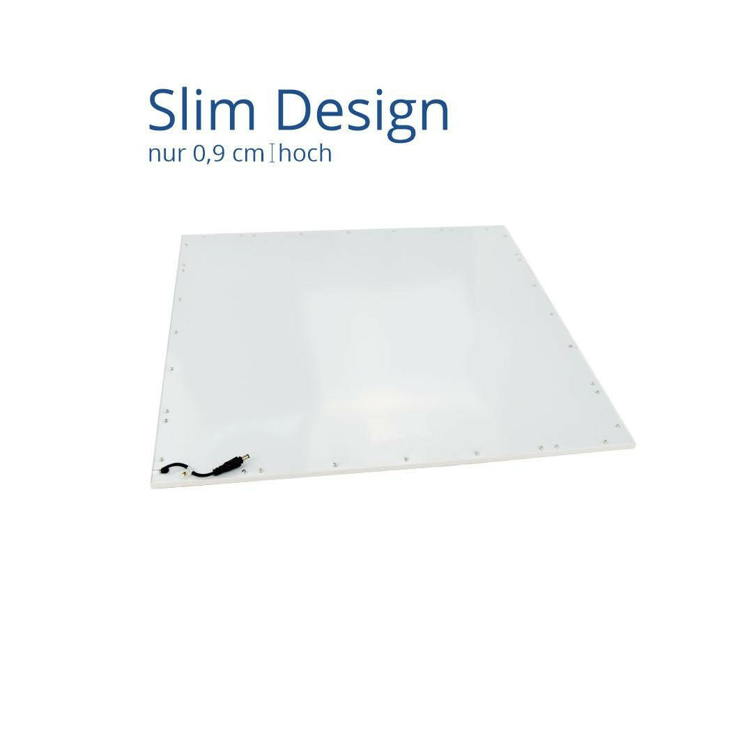 5er Pack LED CCT Panel mit Fernbedienung, 30x30 cm, 18 W, 1700 lm.