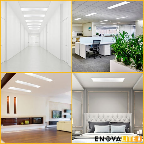 5er Pack LED Panel, 120x30 cm, 36 W, 3600 lm, 6000 K, Philips Driver.