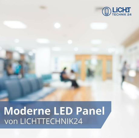 6er-Pack LED-Panel 60x60 cm, CRI95, 45 W, 2700 K, 3600 lm, flimmerfrei.