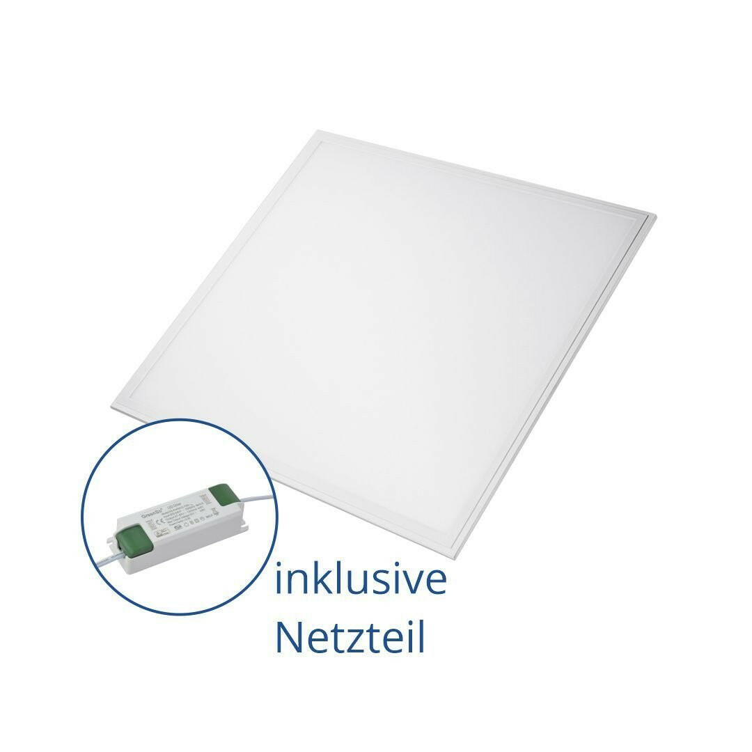 6er Pack LED-Panels, 36 W, 62x62 cm, 6000K.