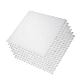 6er Pack LED-Panels, 36 W, 62x62 cm, 6000K.