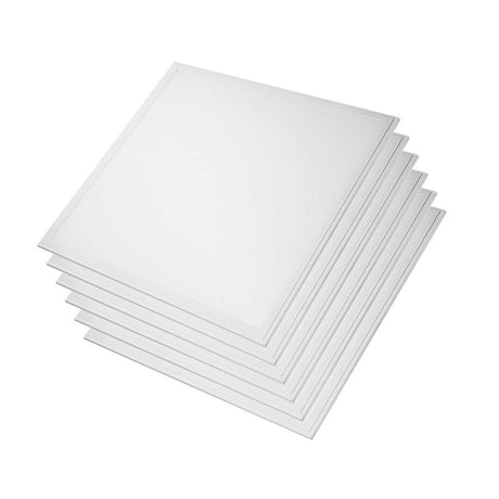 6er Pack LED-Panels, 36 W, 62x62 cm, 6000K.