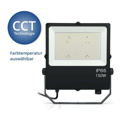 CCT LED Fluter, 150 W, 15.000 lm, 3000K-6000K, IP66.