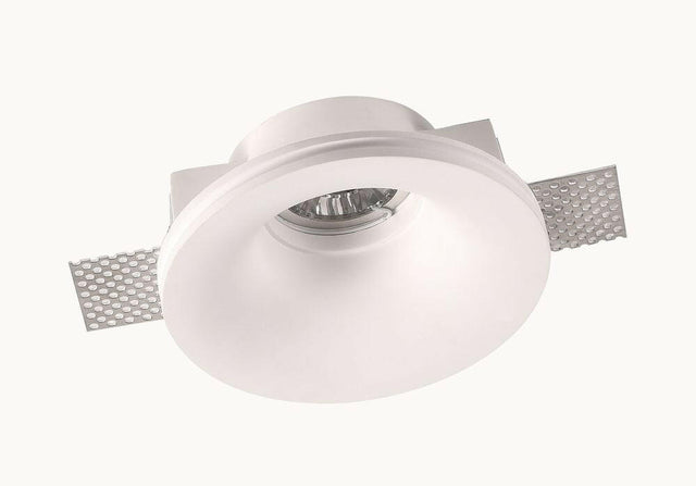 Deckeneinbauspot  Trimless für GU10- /MR16-Leuchtmittel, tiefliegende Fassung, weiß, rund.