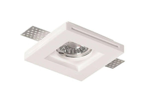Deckeneinbauspot  Trimless für GU10- /MR16-Leuchtmittel, weiß, eckig.