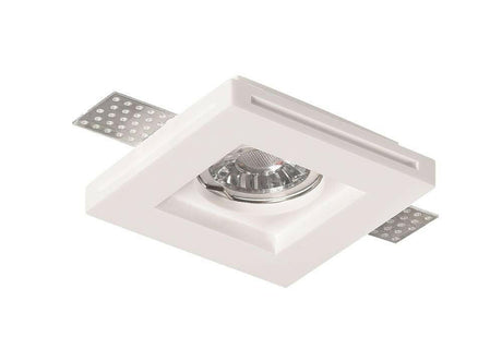 Deckeneinbauspot  Trimless für GU10- /MR16-Leuchtmittel, weiß, eckig.