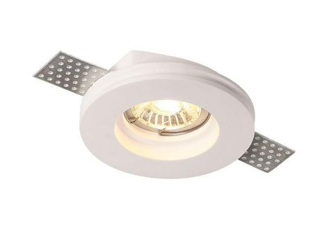 Deckeneinbauspot  Trimless für GU10- /MR16-Leuchtmittel, weiß, rund.