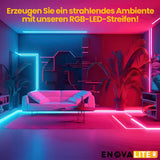 Digitaler LED-Streifen in RGB Farben, 5 Meter Länge, 60LED/m, 5 V, 10 mm, WS2812b.