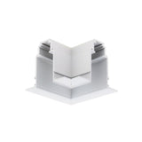 Eckverbinder für LED-Einbau-Schienensystem, R35, 3-Phasen, magnetisch, weiß.
