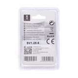 Gabel-Kabelschuhe, isoliert, 20 Stk., 1,25 - 6 mm², 21,2 x 9,5 x 4,3 mm, schwarz.
