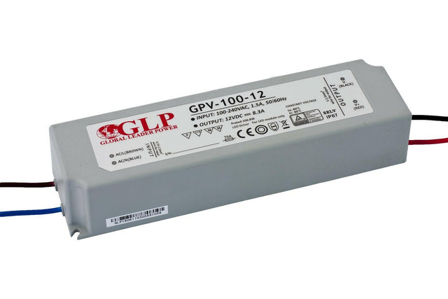 GPV-100: LED-Netzteil, 100 W Serie, IP67, 12 V DC, 8,3 A.