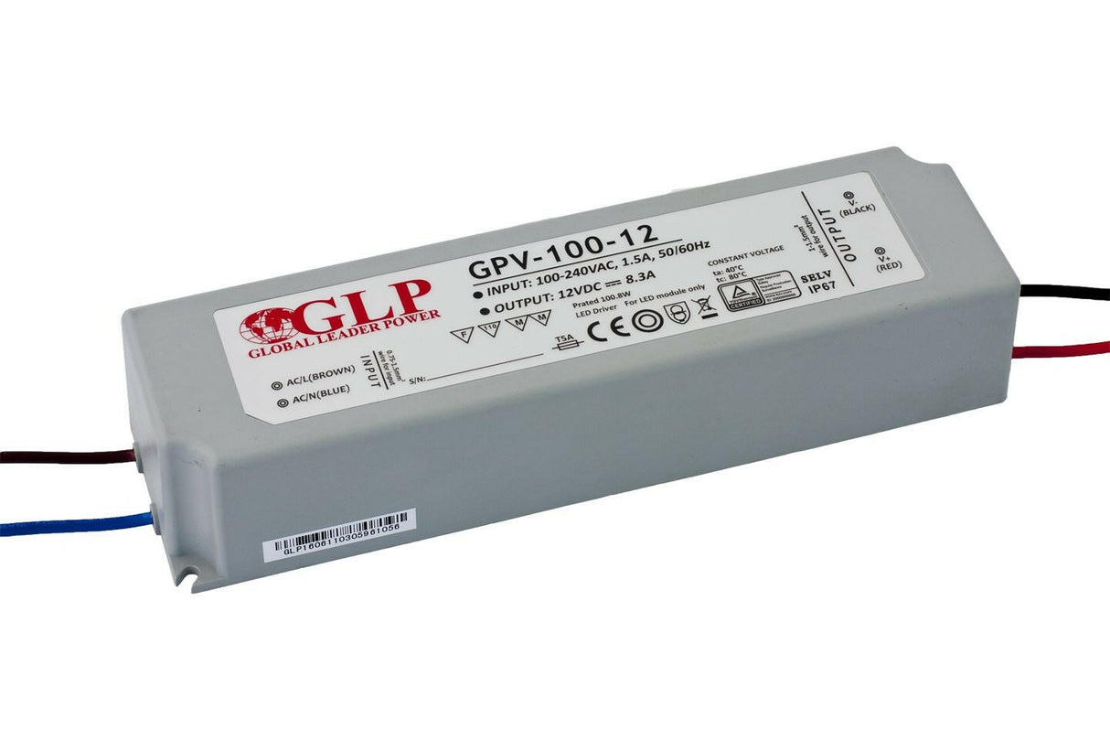 GPV-100: LED-Netzteil, 100 W Serie, IP67, 24 V DC, 4,2 A.