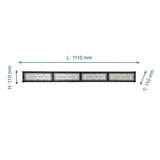 HighBay, linear, 200 W, 20000 lm, Hallenleuchte, IP44, 6000 K.
