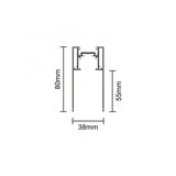 LED-Aufbau-Schienensystem, R35, 3-Phasen, magnetisch, weiß, 1 m.