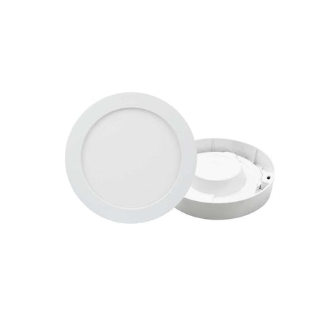 LED CCT Aufbauleuchte, 12W, 1190 lm, ø177x35mm, 3000-4000-6000K einstellbar, mit Diffusor, rund.