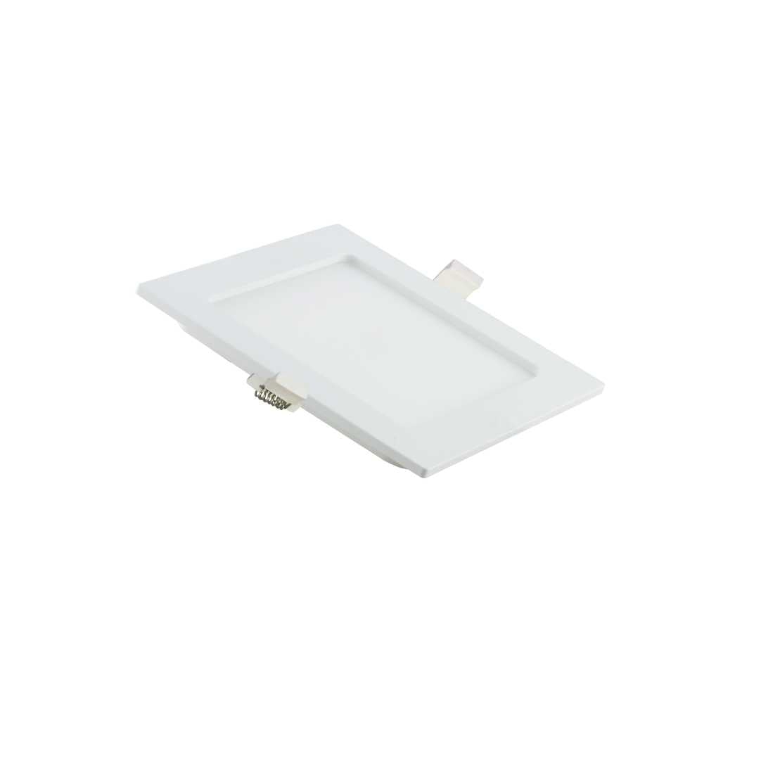 LED CCT Downlight, 12W, 1190 lm, 165x32mm, 3000-4000-6000K einstellbar, mit Diffusor, eckig.