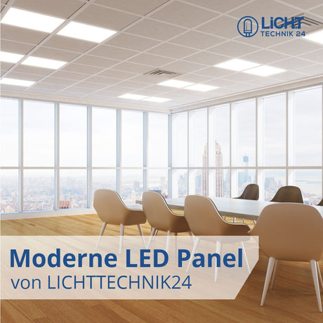 LED CCT Panel mit Fernbedienung, 30x30 cm, 18 W, 1700 lm.