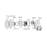 LED-Downlight, 6 W, 540lm, IP65, Feuerbeständig, 2800 K.